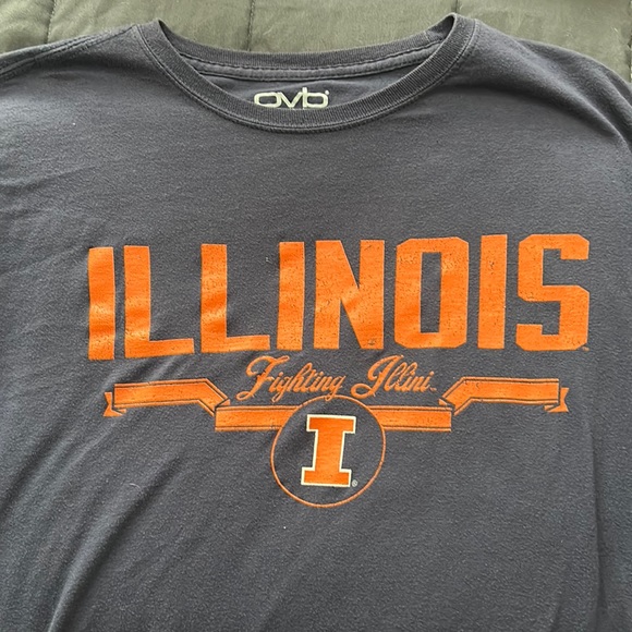 Navy University Of Illinois Shirt Men’s Large - Picture 1 of 3